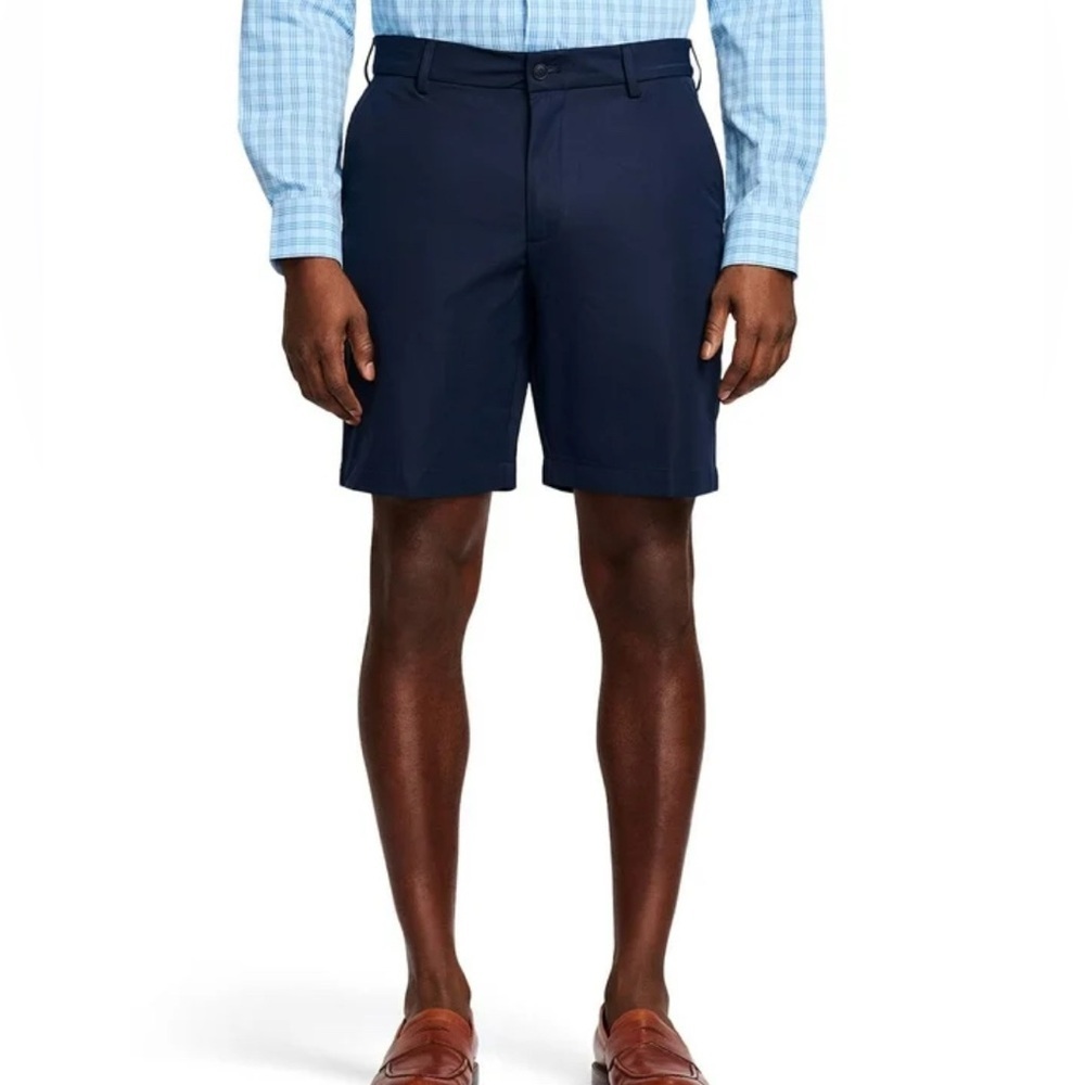 NWOT IZOD Men’s Gold Shoets Navy Size 32 golf, 9” inseam